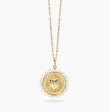 Carica l'immagine nel visualizzatore di Gallery, Girocollo in argento dorato con ciondolo Sacro Cuore DIVINO 553897
