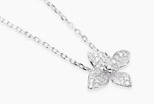 Cargar imagen en el visor de la galería, Girocollo con fiore in pavé di zirconi FIORE MIO 553907
