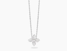 Cargar imagen en el visor de la galería, Girocollo con fiore in pavé di zirconi FIORE MIO 553907

