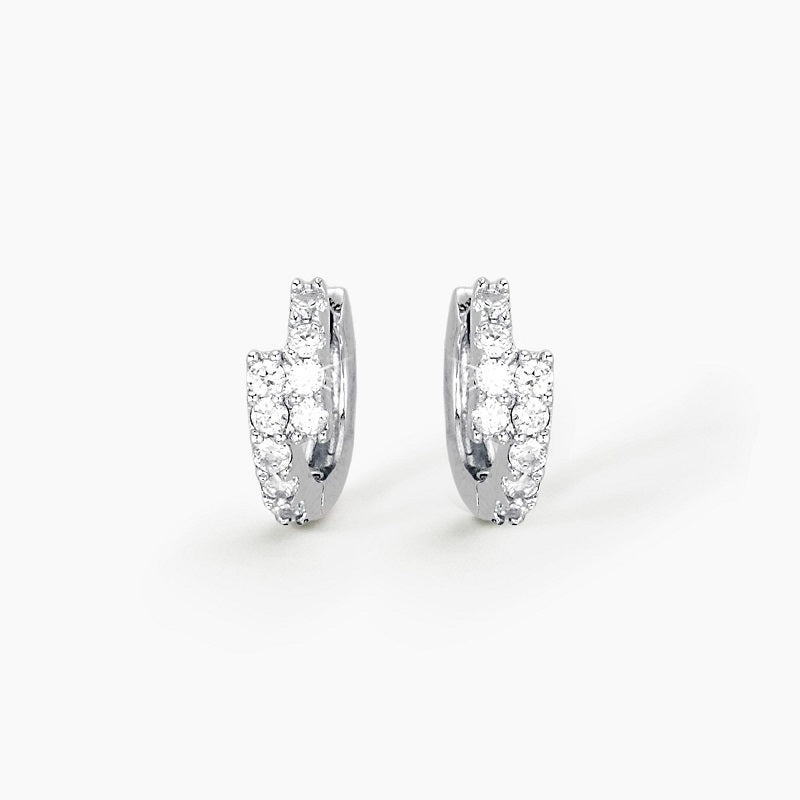 Orecchini da donna in argento con zirconi EVERY DAY Mabina 563028