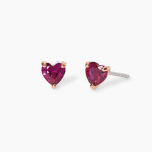 Carica l&#39;immagine nel visualizzatore di Gallery, Orecchini a lobo da donna in argento a cuore ROUGE Mabina 563181

