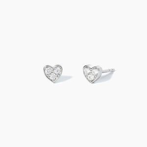 Orecchini a lobo da donna in argento con zirconi LITTLE JOY Mabina 563229