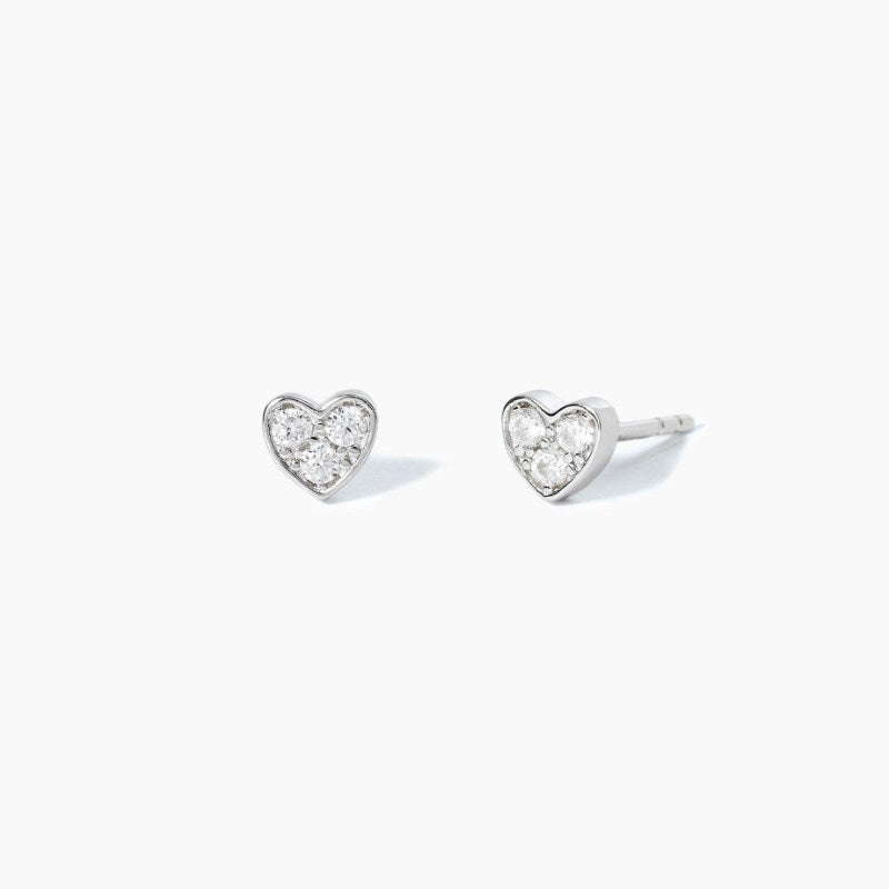 Orecchini a lobo da donna in argento con zirconi LITTLE JOY Mabina 563229