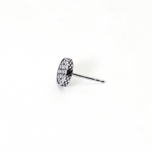 Single men's earring in silver with pavè MONOMANIA Mabina 563627