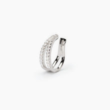 Carica l&#39;immagine nel visualizzatore di Gallery, Orecchino da donna a doppio cerchio ear cuff Mabina 563667
