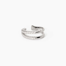 Carica l&#39;immagine nel visualizzatore di Gallery, Orecchino da donna a doppio cerchio ear cuff Mabina 563667
