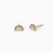 Load image into Gallery viewer, Orecchini banbina in argento con arcobaleno RAINBOW Mabina 563691
