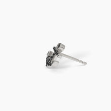 Load image into Gallery viewer, Men&#39;s silver earring with pavé anchor NAVY RULE Mabina 563701
