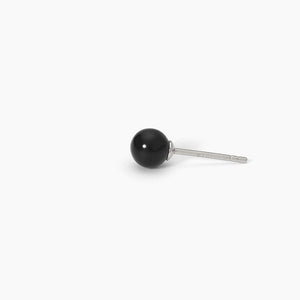 MONOMANIA Mabina 563702 men's silver earring with black agate