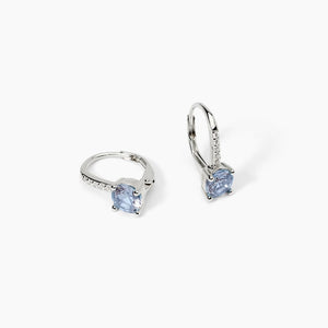Orecchini da donna in argento con acquamarina sinteticaI SABEL Mabina 563725
