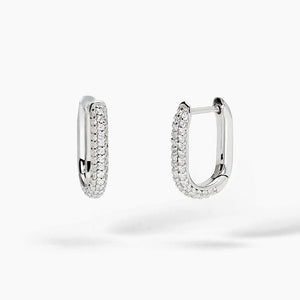 Orecchini ovali da donna in argento COUTURE Mabina 563730