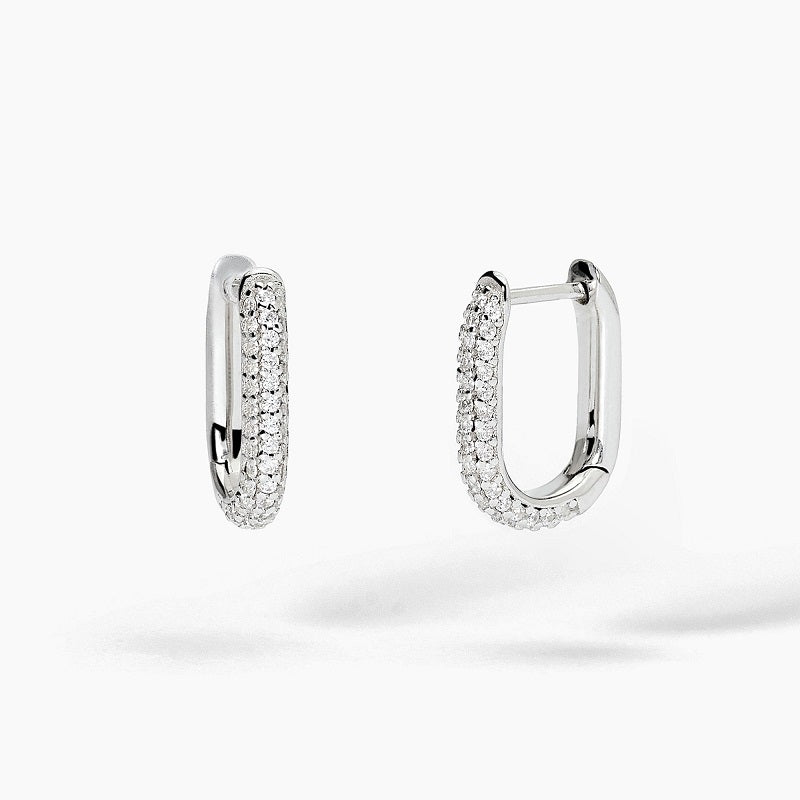 Orecchini ovali da donna in argento COUTURE Mabina 563730