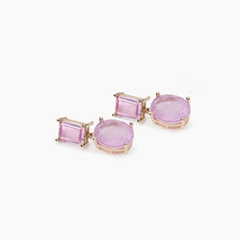 Carica l&#39;immagine nel visualizzatore di Gallery, Orecchini da donna con fusion stone rosa SANTORINI Mabina 563792
