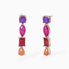 Carica l&#39;immagine nel visualizzatore di Gallery, Orecchini da donna pendenti con fusion stone SANTORINI Mabina 563794
