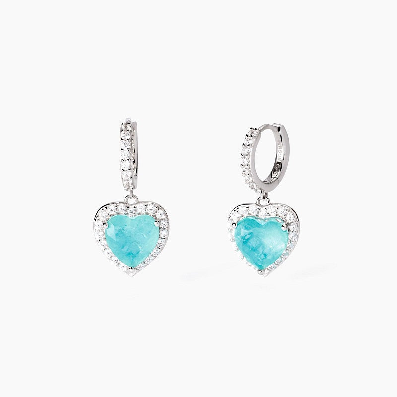 Orecchini da donna in argento con glass azzurro Non Sarà Un'avventura Mabina 563812