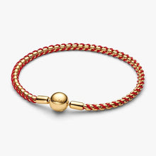 Load image into Gallery viewer, Bracciale Intreccio Tessuto Rosso
