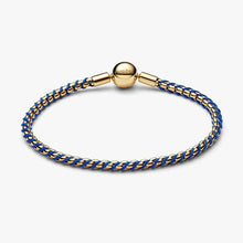 Carica l'immagine nel visualizzatore di Gallery, Bracciale Intreccio Tessuto Blu
