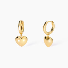 Carica l&#39;immagine nel visualizzatore di Gallery, Orecchini da donna placcato oro con cuore feeling Mabina 563819
