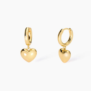 Orecchini da donna placcato oro con cuore feeling Mabina 563819