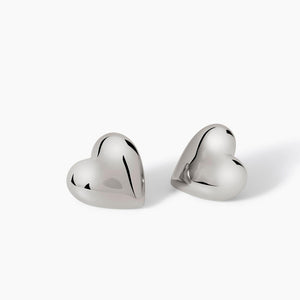 Orecchini in argento a forma di cuore Don't Say Love Mabina 563831