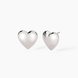 Orecchini in argento a forma di cuore Don't Say Love Mabina 563831