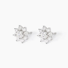 Carica l&#39;immagine nel visualizzatore di Gallery, Orecchini da donna in argento a lobo con zirconi Eden Mabina 563850
