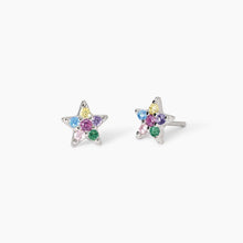 Load image into Gallery viewer, Orecchini da bambina in argento con stelle Étoile Mabina 563853
