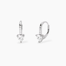 Carica l&#39;immagine nel visualizzatore di Gallery, Orecchini da donna in argento a monachella con zirconi Rouge Mabina 563856
