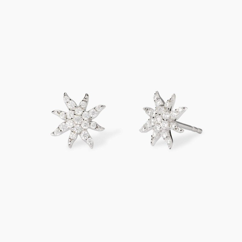 Orecchini da donna in argento a lobo simbolo sole Splendida Mabina 563858