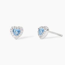Carica l&#39;immagine nel visualizzatore di Gallery, Orecchini da donna in argento con acquamarina Love Affair Mabina 563860
