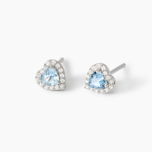 Orecchini da donna in argento con acquamarina Love Affair Mabina 563860