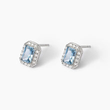 Carica l&#39;immagine nel visualizzatore di Gallery, Orecchini da donna in argento con acquamarina Cool or Rétro? Mabina 563866
