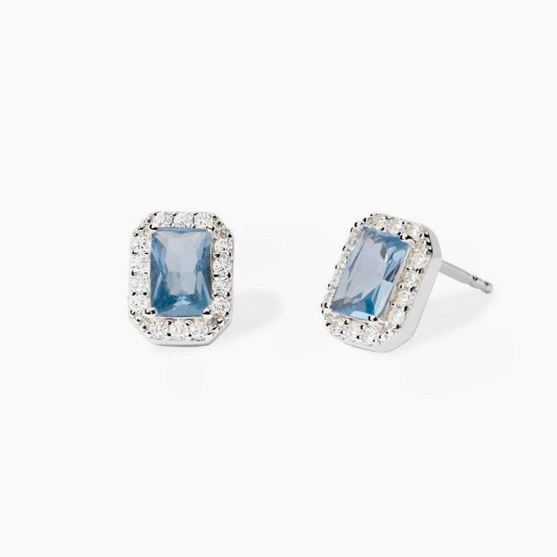 Orecchini da donna in argento con acquamarina Cool or Rétro? Mabina 563866