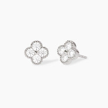 Carica l&#39;immagine nel visualizzatore di Gallery, Orecchini da donna in argento con fiore in zirconi Jasmine 563870
