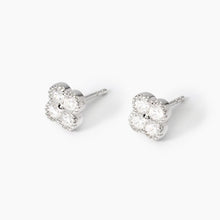 Carica l&#39;immagine nel visualizzatore di Gallery, Orecchini da donna in argento con fiore in zirconi Jasmine 563870
