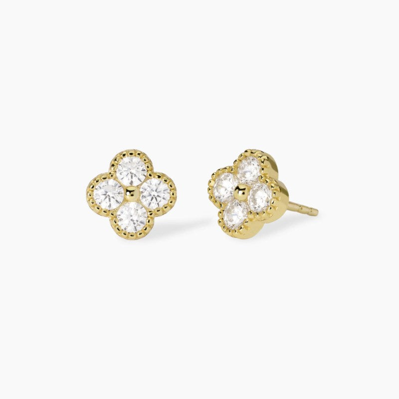 Orecchini da donna con fiore in zirconi jasmine Mabina 563871