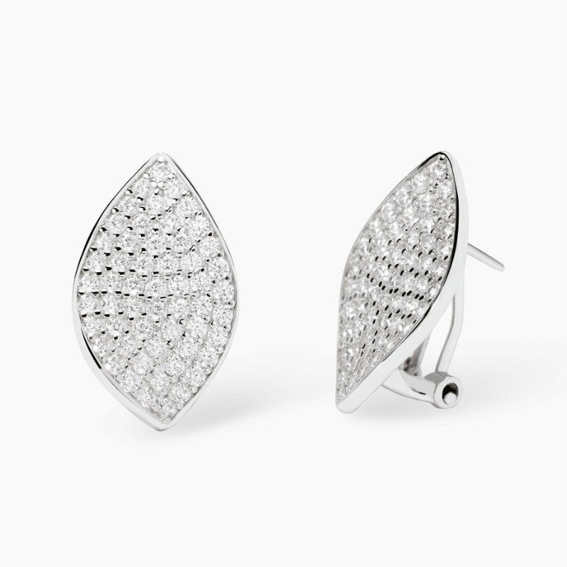 Orecchini da donna in argento  pavè di zirconi COME TE Mabina 563910