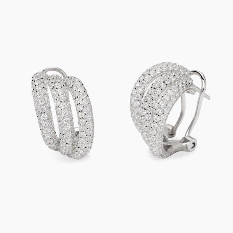 Orecchini da donna in argento con zirconi SEI SPECIALE Mabina 563921