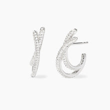 Carica l&#39;immagine nel visualizzatore di Gallery, Orecchini da donna in argento e zirconi NUVOLA Mabina 563936
