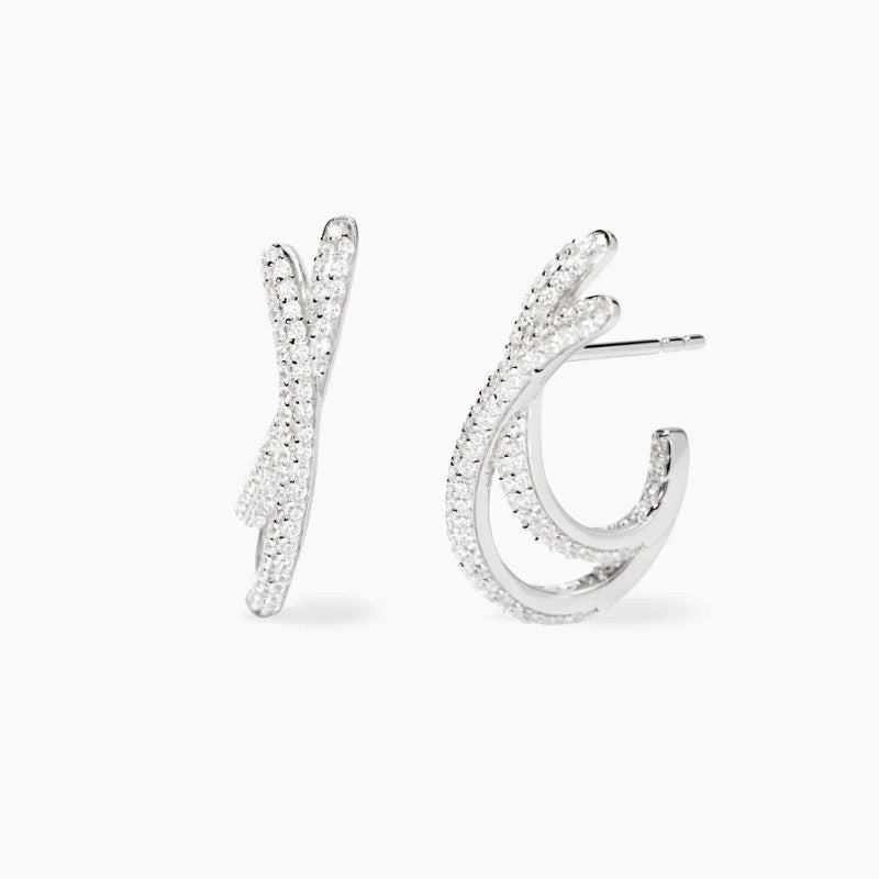 Orecchini da donna in argento e zirconi NUVOLA Mabina 563936