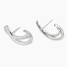 Carica l&#39;immagine nel visualizzatore di Gallery, Orecchini da donna in argento e zirconi NUVOLA Mabina 563936
