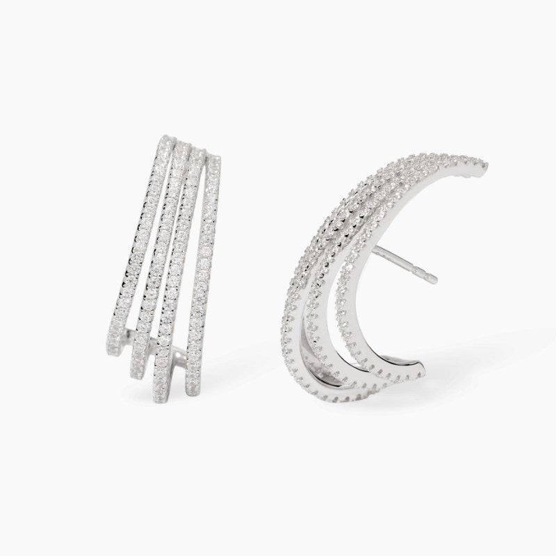 Orecchini da donna in argento e zirconi COLPO DI FULMINE Mabina 563937