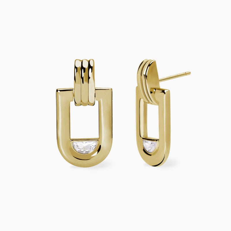 Orecchini da donna in argento dorato ROMA Mabina 563946