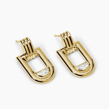 Carica l&#39;immagine nel visualizzatore di Gallery, Orecchini da donna in argento dorato ROMA Mabina 563946
