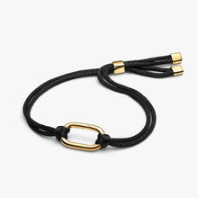 Cargar imagen en el visor de la galería, Bracciale Regolabile Cordino Nero con Link Apribile Pandora ME
