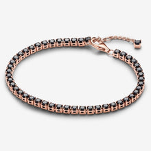 Carica l'immagine nel visualizzatore di Gallery, Bracciale Tennis con Pietre Nere
