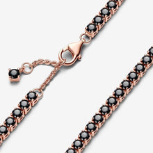 Carica l'immagine nel visualizzatore di Gallery, Bracciale Tennis con Pietre Nere
