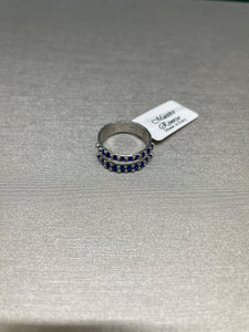 Anello La Bella Stagione in Argento 925 Maestro Riverso AnSt09/Blu misura 13