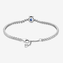 Carica l'immagine nel visualizzatore di Gallery, Bracciale Tennis con Pietra Blu
