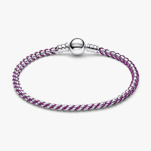 Carica l'immagine nel visualizzatore di Gallery, Bracciale Intreccio Tessuto Viola
